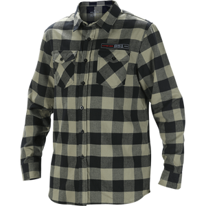 INTENSE 951 Flannel Shirt Olive/Black